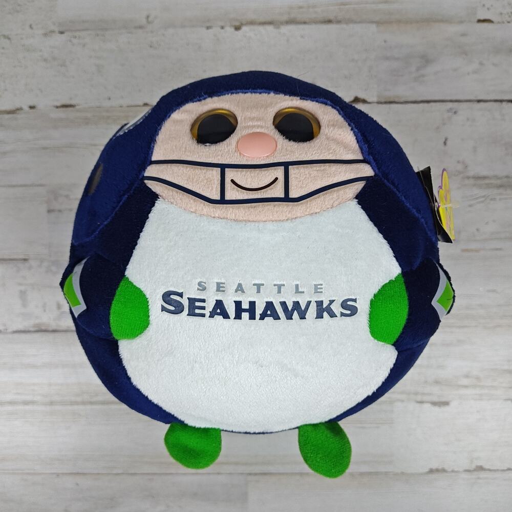 2012 TY Beanie Ballz Seattle Seahawks NFL 8" Large Plush Football NWT Retired